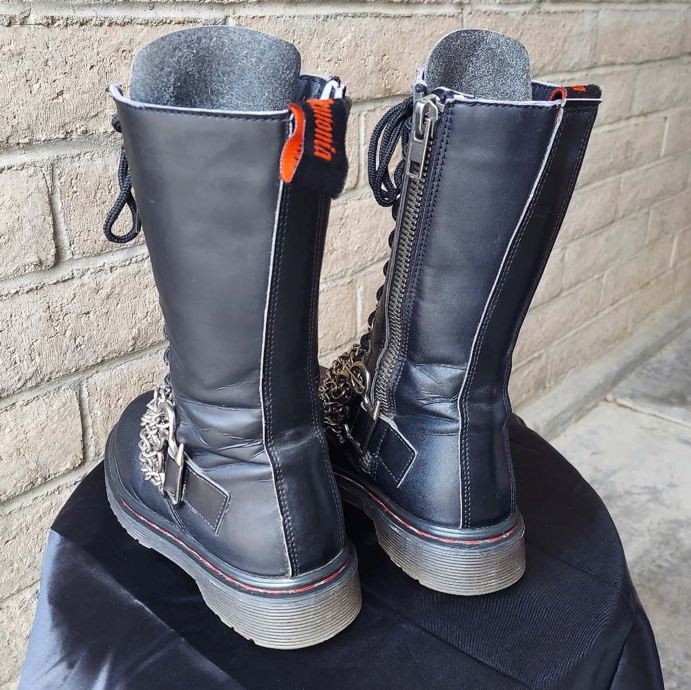 Demonia Disorder 301 Brass Knuckle Boots RARE - Picture 3 of 12